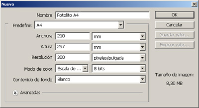 Crear nuevo documento